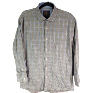 Tattersall Check Cotton Shirt Sz 16 1/2